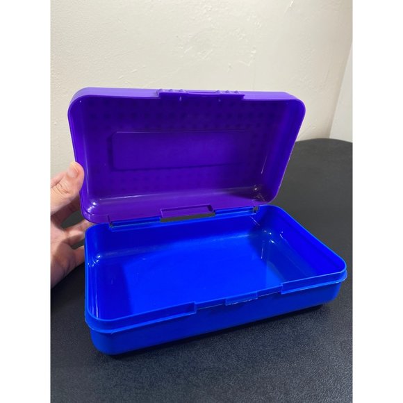 Spacemaker Office 9s Spacemaker Pencil Art Box School Retro Plastic